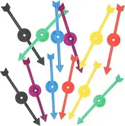Generic 12pcs Game Wheel Pointer The Game Pin The Junk on The Whiteboard Spinners Pin The Junk The Fun Board Game Arrows Game Pin The Hen Party Game Board Fidget Plastic