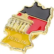 [VALICLUD] Germany Flag Lapel Pin Metal Brooch Badge for Patriotic Display for Accessories Clothes Jackets Hats and Backpacks present for Festivals and Special Occasions