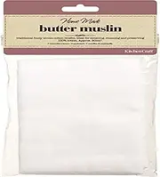 KitchenCraft Home Made Butter Muslin Cloth for Straining, Cotton, 90 cm,White