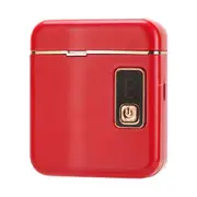 Electric Nail Clipper with 3 Speed Levels and Nail Clip Storage, LCD Digital Display, USB Rechargeable Electric Nail Trimmer,(Red)