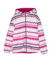 Missoni Kids Zigzag-Patterned Zip-Up Jacket 14Y,13Y White