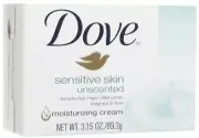 Dove Beauty Bar Soap Moisturizing Cream For Sensitive Skin 3.15 Ounce Pack of 12