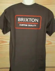 MENS BRIXTON BROWN T-SHIRT SIZE M