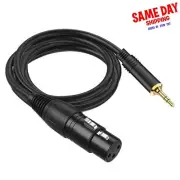 Stereo 3.5mm Male to XLR 3Pin Male Microphone Cable Adapter for Guitar Amp 9Feet