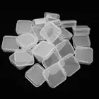 24x Clear Jewelry Box Transparent Storage Container W/ Lid For Beads Earrings♪