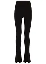 Norma Kamali Spat Stretch-jersey Flared Leggings - Black - XS (UK6 / XS) XS (UK6 / XS)