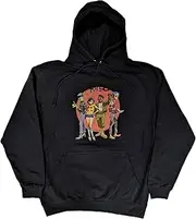 [Gorillaz] Hoodie Group Circle Rise Band Logo Official Unisex Navy Blue Pullover