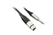 LA8016 6M XLR Socket To 6.3Mm Plug Mono Adaptor Lead Amphenol
