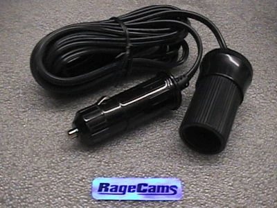 12'EXTENSION PLUG CAR TRUCK MARINE VEHICLE LIGHTER EXTENDER CAMERA POWER CABLE
