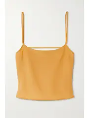 [Jacquemus] Jacquemus - Tangelo Cropped Stretch-wool Camisole - Orange - FR 36 FR 36 Orange