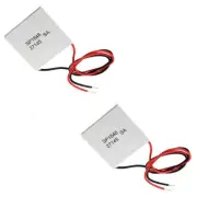 2X(2Pcs 40X40mm Thermoelectric Generator SP1848-27145 Peltier TEG Module B6P6)