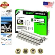 Industrial-Grade 15GA Hog Ring Staples - 2000 Count for Secure Outdoor Fastening