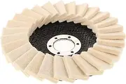 HORIALENCE Wool Buffing Wheel for Drill Durable Polishing Pads for Metal Glass Jewelry Efficient Heat Management Easy Installation Versatile Buffing Disc for Various Surfaces