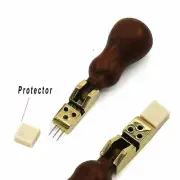 Piano Tune Repair Tool Hammer Voicing Tool w/ Hardwood Handle & Rotated Needle