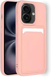 Cool Card Case for iPhone 16 Pink