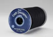 Macrame Cord 32 Ply 3 mm X 50Yard Black Polyester,1 Pack Of 50 Yards