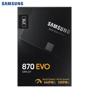 Samsung/三星 870 EVO 2T 2TB SSD 2.5英寸固態硬碟860升級4T 4TB
