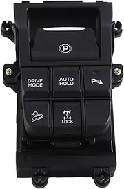 Catalpa Fine Black Electronic Handbrake Switch for Hyundai Tucson 2016 2017, Touch Operation, Push Button Actuator, 1-Way Circuit, Snap In Mount, 1 Count
