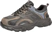 [ZHENSI] Women's Steel Toe Cap Shoes Safety Work Sneakers Breathable Lightweight Fashion Industry Shoes