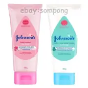 Cream Johnson's Baby Face Body Moisturizer Skin Lotion Pink Blue Softer 100 g x3