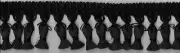 3" BLACK TIED TASSEL FRINGE FABRIC TRIM 8 YARDS