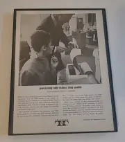 teletype machine Print Ad 1965 Framed 8.5x11