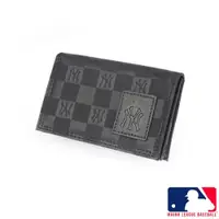 在飛比找ETMall東森購物網優惠-【MLB 美國大聯盟 】洋基 棋盤格-名片夾(黑色)