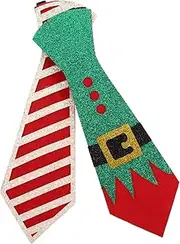 [CATIEBYE] Seasonal Felt Christmas Tie Men's Funny Tie for Christmas Party Decorations