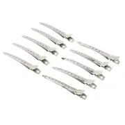Metal Clips Duck Bill Sectioning Clips Alligator Hair Clips with Holes