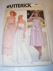 WOMENS UNCUT BUTTERICK 4993 SEWING PATTERN WEDDING BRIDESMAID DRESS SIZE 16