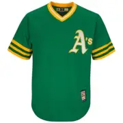 MLB Baseball Jersey Oakland Athletics A's Cooperstown cool base Majestic Jersey