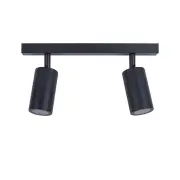 Outdoor Adjustable Bar Spot Light - 2 Heads - GU10 - Matte Black