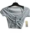 Aeropostale top women Light Blue Floral, Size XS
