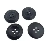 50 PCS 1" 25mm 4-Hole Round Wood Buttons Sewing & DIY Craft Buttons Set