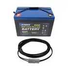 Adventure Kings AGM Deep Cycle Battery 98AH + 6m Lead For Solar Panel Extension