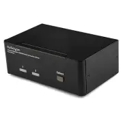 StarTech 2 Port Dual DisplayPort USB KVM Switch with Audio & USB 2.0 Hub (SV231D