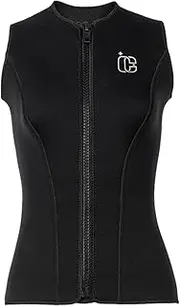 kowaku Women Wetsuit Vest Wet Suit Scuba Tops Sleeveless Diving Vest for Kayaking Surfing