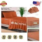 4-Piece Coral King Bed Sheet Set with Extra Deep Pockets - Hotel Quality Comfort