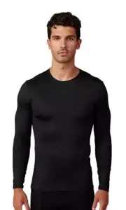 Fox Racing Tecbase Mens Long Sleeve Baselayer Top Black