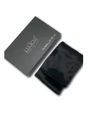 [Lujo Home] Silk European Pillowcase Black