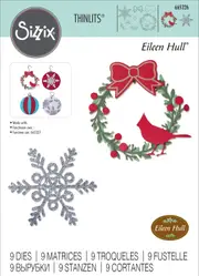 Sizzix Wreath & Snowflake Thinlits Die Set