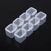 Tablet Box Box Clear Plastic 28 Slots Adjustable Tablet Jewelry, Carton