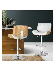 [Artiss] Bar Stools in White