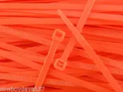 Cable Ties Orange 4" Nylon Tie Bundle Tie Zip Tie Cable Tie 300 Pack
