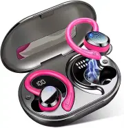 TWS 56hr Earbuds LED Sport B.T5.3 Waterproof,Noise Cancelling&Wireless Charging