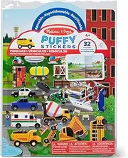Melissa and Doug - Reusable Puffy Sticker Play Set - Vehicles