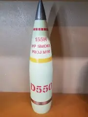 3D Printed 155mm D550 Smoke M110 Finish - Howitzer Shell Whiskey Stash! FAKE