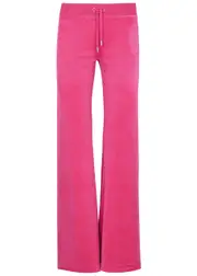 Juicy Couture Scatter Logo-embellished Velour Sweatpants - Pink - S (UK8-10 / S) S (UK8-10 / S)
