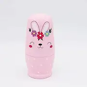 Rabbit Nesting, Wooden Dolls, Stacking Toys, Safe and Sturdy, Long Lasting Durability, 1 Set, for Home Decoration