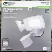 Commercial Electric 30W WhiteOutdoor Integrated LED Motion Activated Flood Light